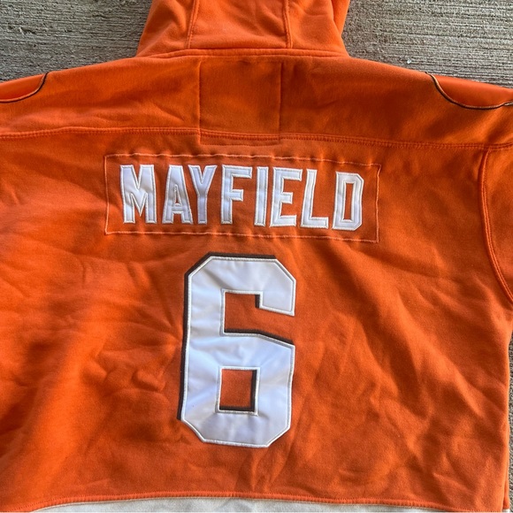 Cleveland Browns Baker Mayfield NFL Players Football Hoodie Pullover Men’s L - Picture 7 of 7
